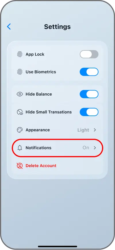 Coinductor app screen for Review destructive actions carefully