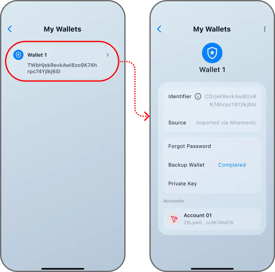 Coinductor app screen for Choose an action