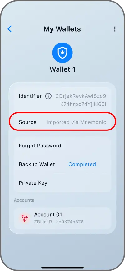 Coinductor app screen for Choose an action