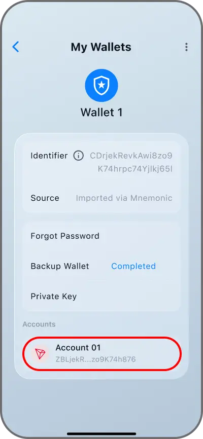 Coinductor app screen for Choose an action