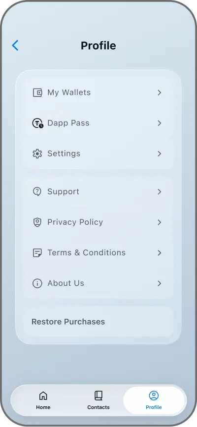 Coinductor app screen for Choose a destination