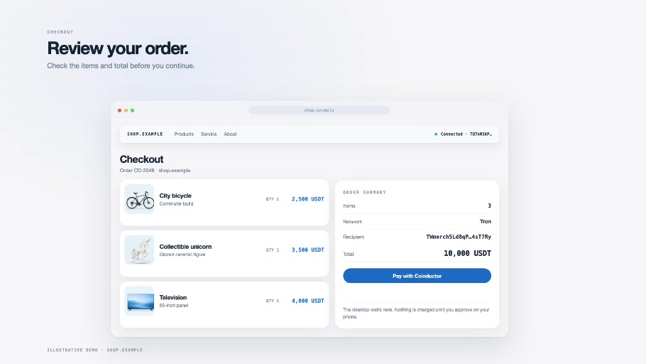 Connected Checkout tutorial preview